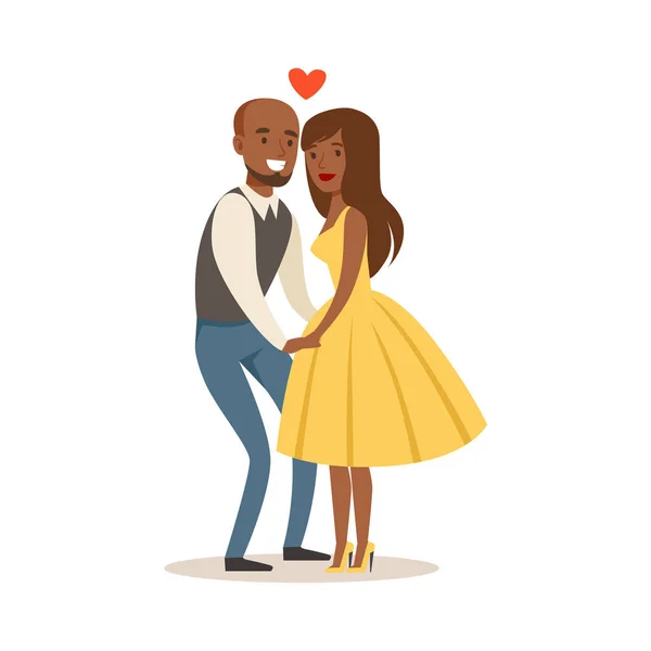 Feliz pareja enamorada — Vector de stock