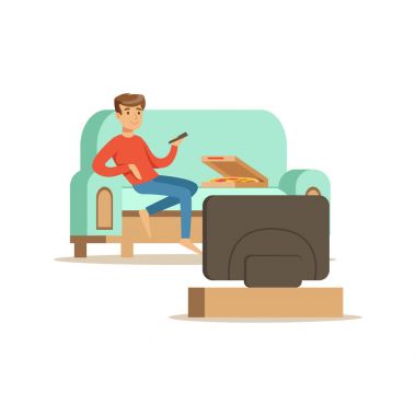  TV izlerken adam karakter