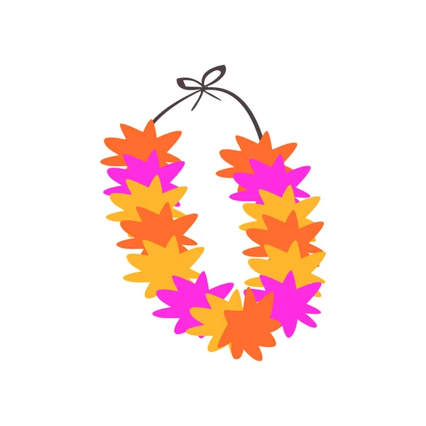 Collar colorido, lei — Vector de stock