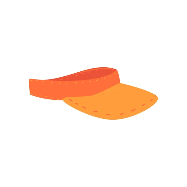 Chapéu viseira laranja — Vetor de Stock
