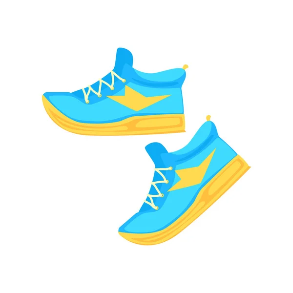 Hafif mavi spor ayakkabı — Stok Vektör
