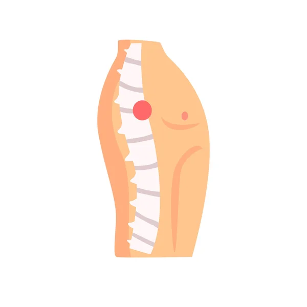 Dolor de columna vertebral — Vector de stock