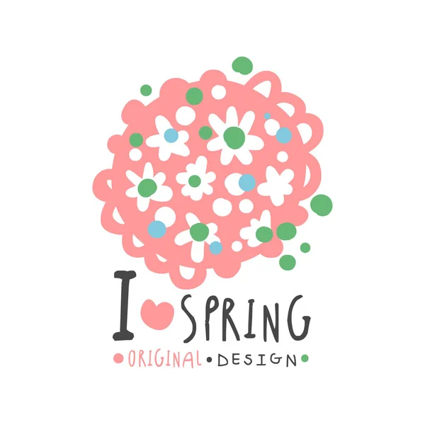 Spring logo template — Stock Vector