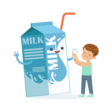 çocuk ve süt karton kutu 