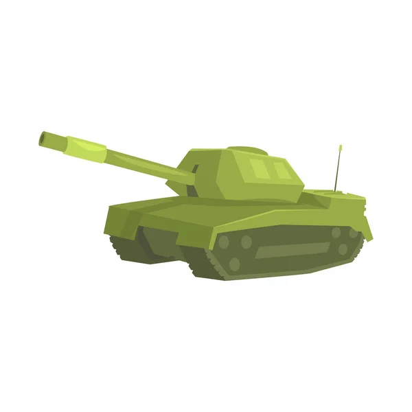 Tanque militar vector de dibujos animados Ilustración — Archivo Imágenes Vectoriales