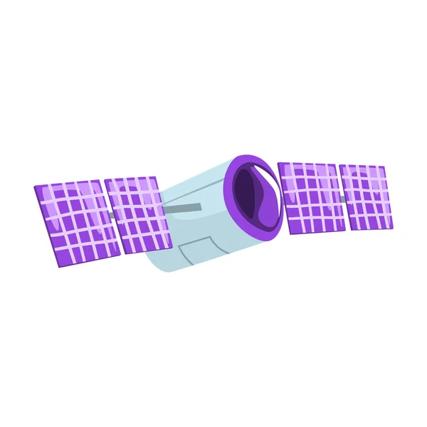 Telekommunikation satellit tecknade vektor Illustration — Stock vektor