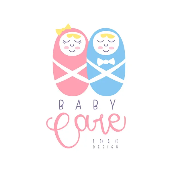 Baby care logo — Stock Vector