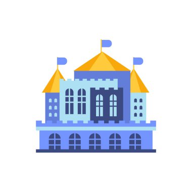 Mavi görkemli Sarayı Binası 