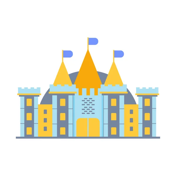 Kleurrijk sprookje kasteel — Stockvector