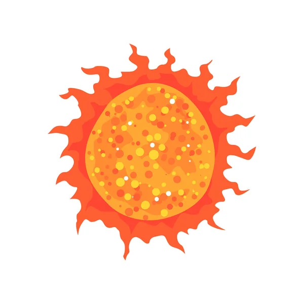 在空间卡通太阳矢量图 — 图库矢量图片