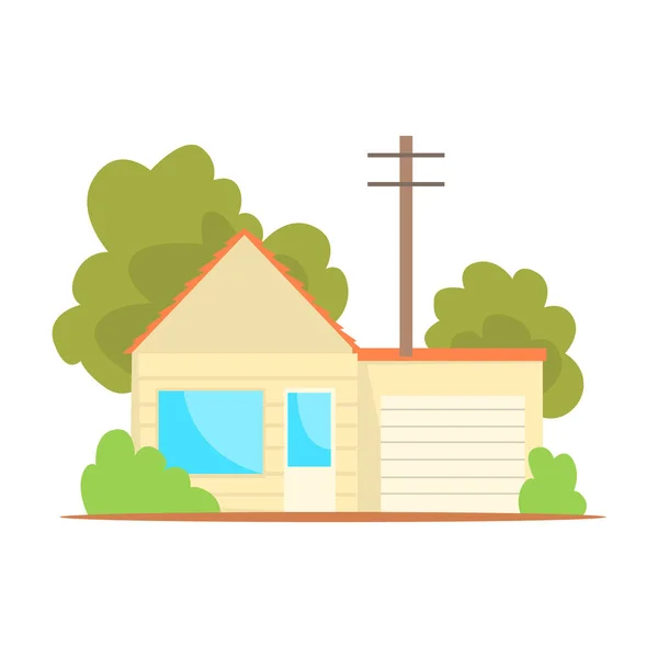 Maison de famille de banlieue — Image vectorielle