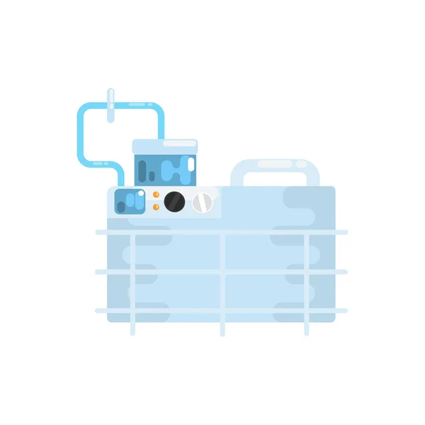 Ilustracja wektorowa aparat do wentylacji płuc, sprzęt medyczny — Wektor stockowy
