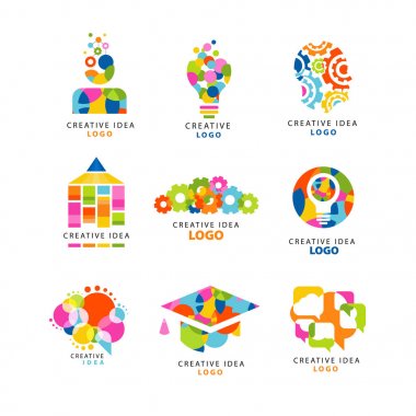 yaratıcı bir fikir logo tasarım şablonu