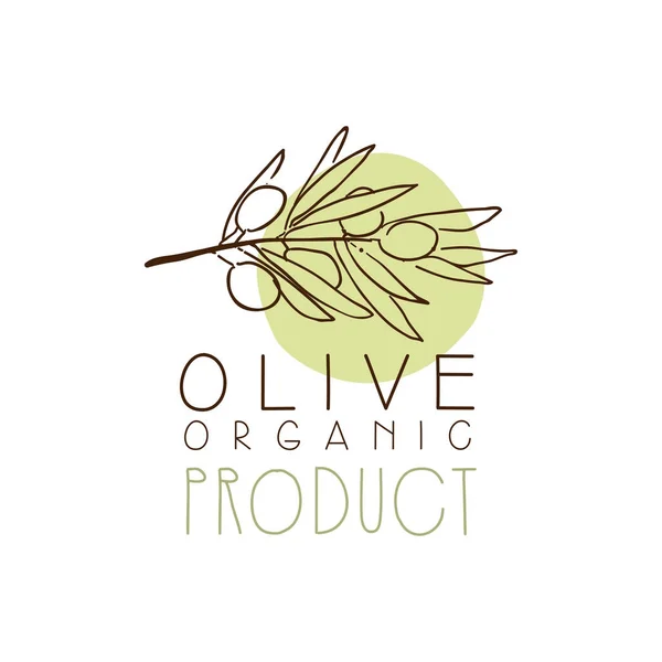 Organic Product Label — Stock Vector