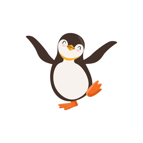 Gelukkig Penguin Toon karakter — Stockvector