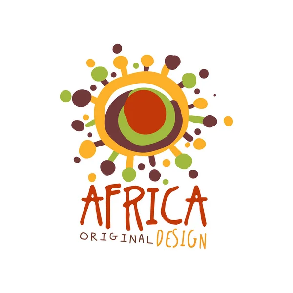 Original african abstract logo template — Stock Vector