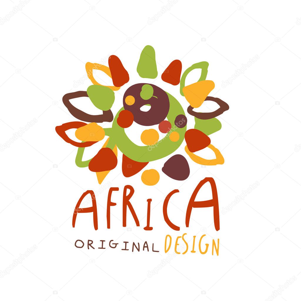 Original african tribal doodle logo