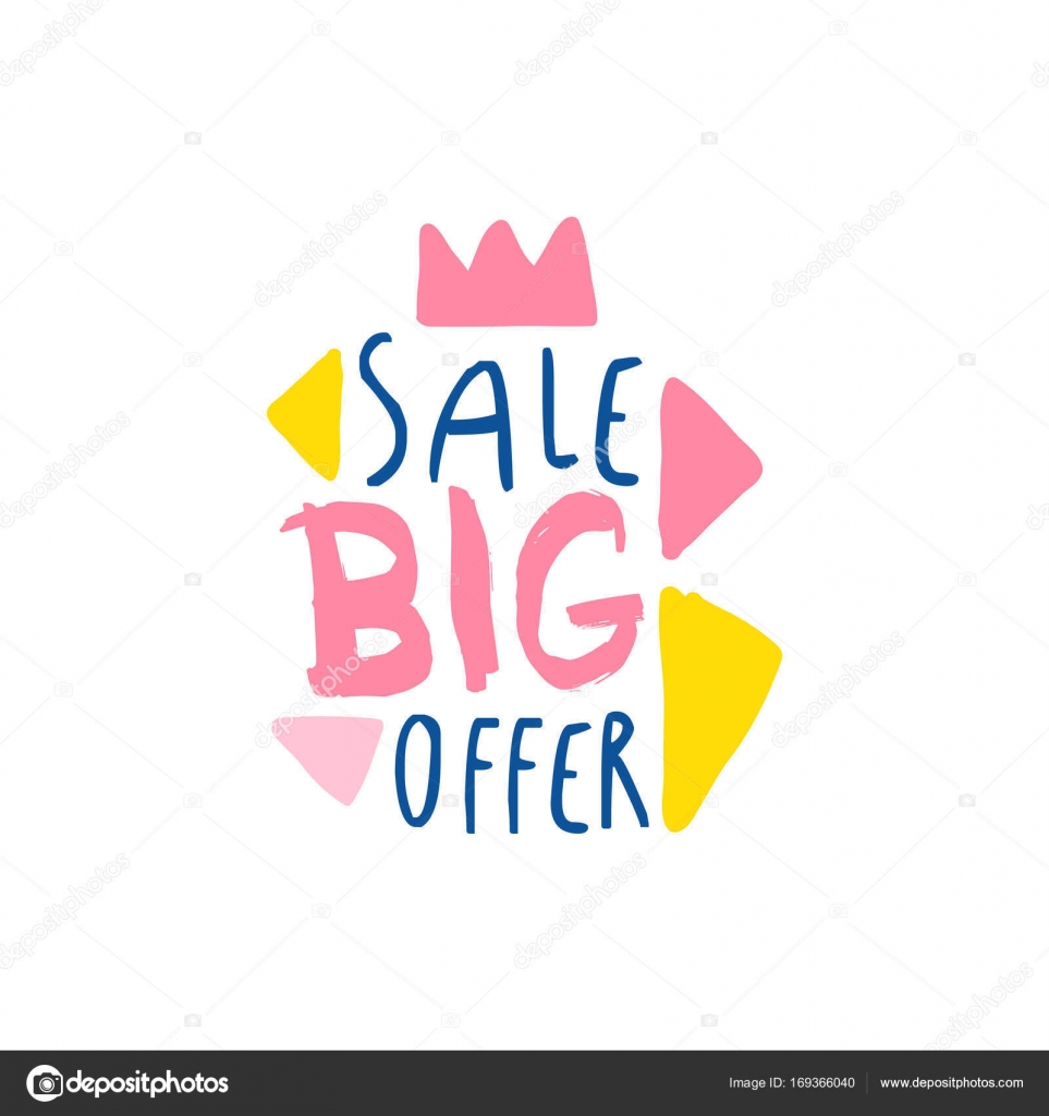 images special offer logo big sale offer logo template special offer label banner advertising badge or sticker tag colorful hand drawn vector illustration stock vector c topvectors 169366040 https depositphotos com 169366040 stock illustration big sale offer logo template html