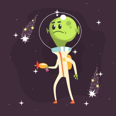 Kızgın yabancı elinde silah ile poz