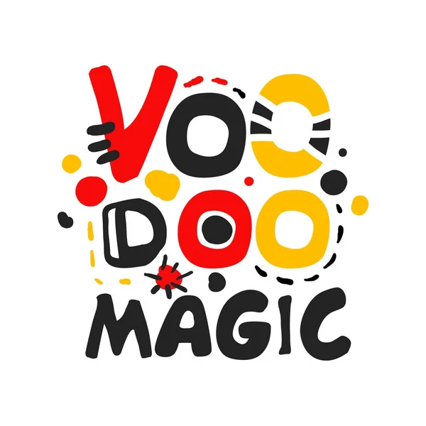 Logotipo mágico africano y americano vudú — Vector de stock