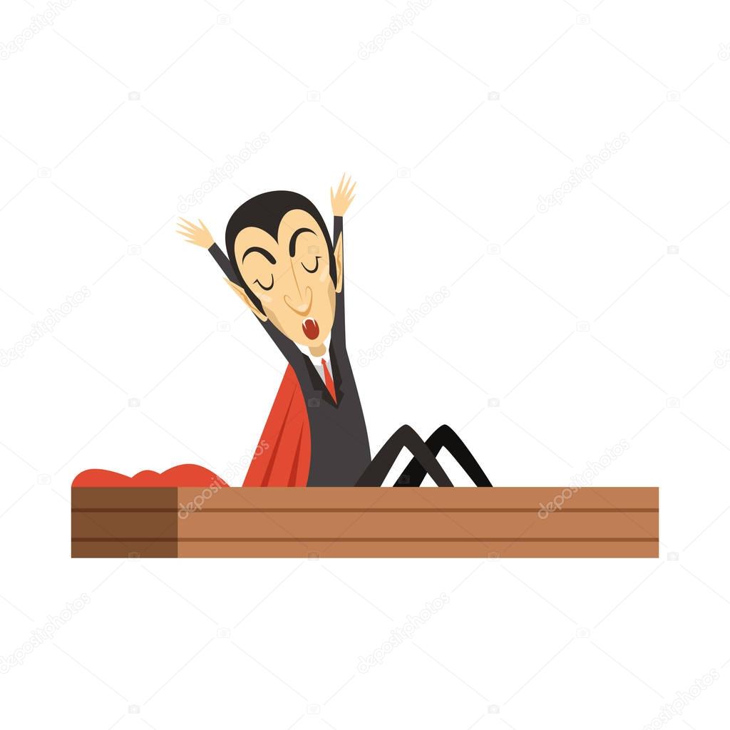 Count Dracula Vampire Waking Up In The Coffin Count Dracula Vampire Waking Up In The Coffin