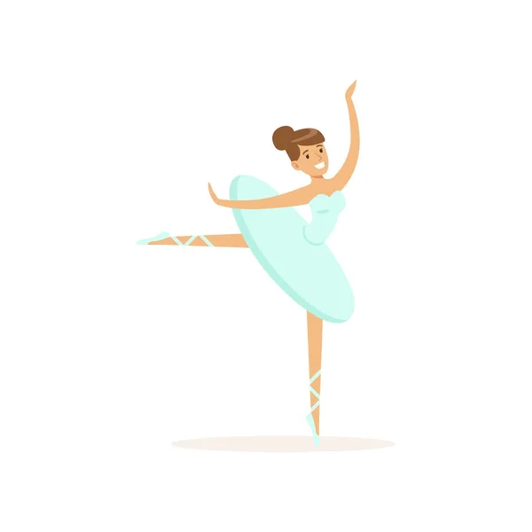 Actrice de ballet théâtre danse classique — Image vectorielle