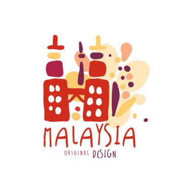 Petronas ikiz kuleleri logolu Malezya seyahat