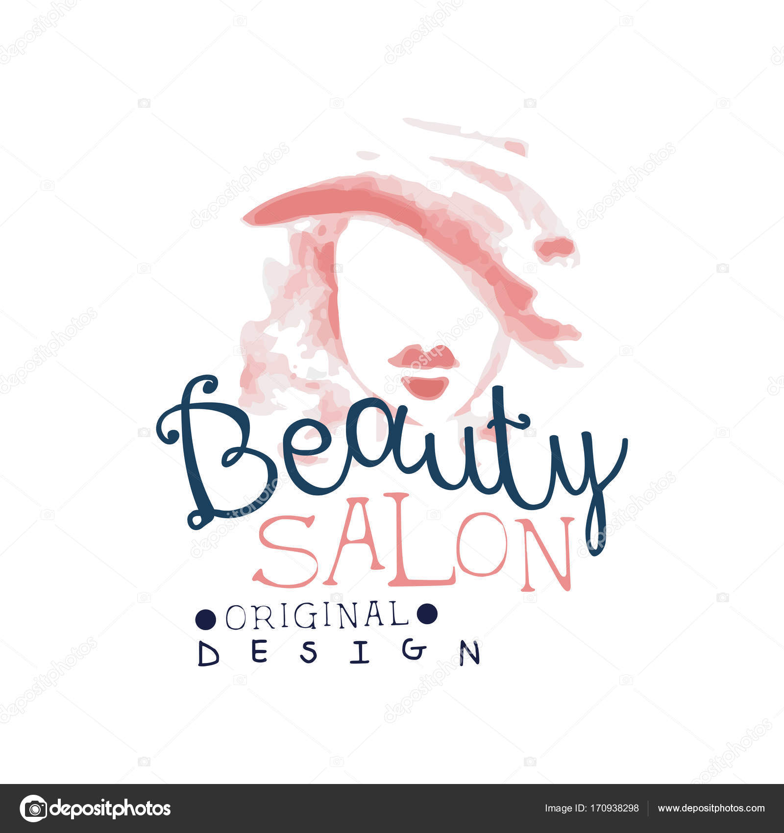 Beauty Salon Logo Original Design Label For Hair Or Beauty Studio