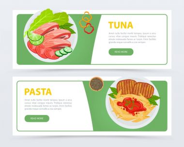 Farklı malzemeler ve yemekleri en iyi manzaralı Restoran afiş