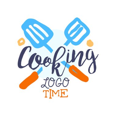Pişirme Gıda logo şablonu ile yemek için çapraz scapulas