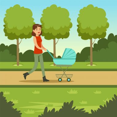 Mutlu genç aile şehir parkında vakit