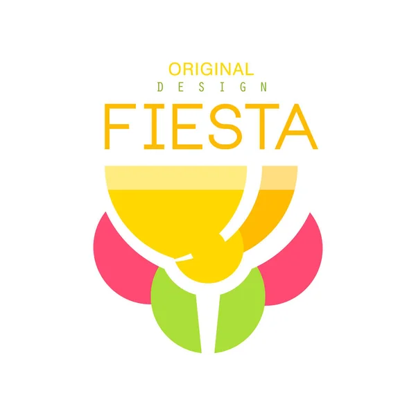 Projektowanie logo Fiesta, kolorowe etykiety na wakacje czy Festiwal wektor ilustracja — Wektor stockowy
