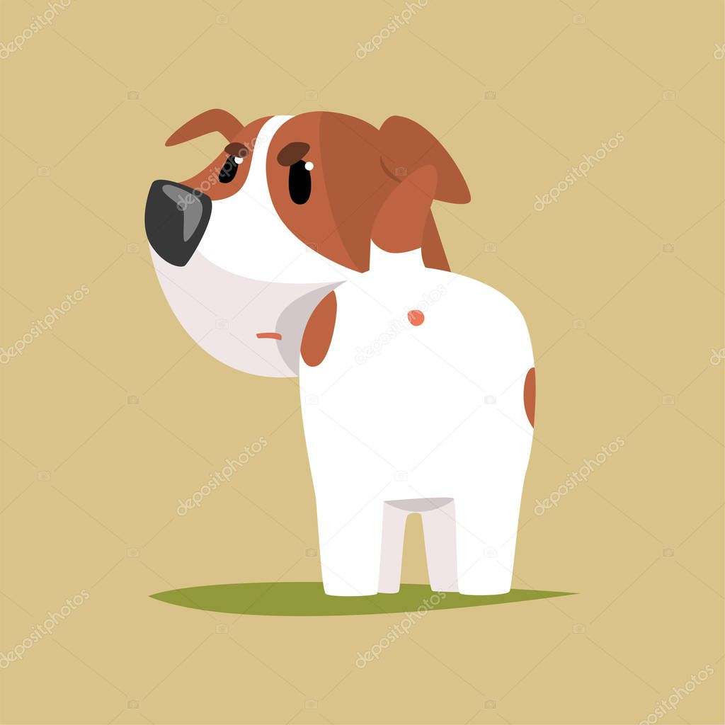 Jack russell puppy character 