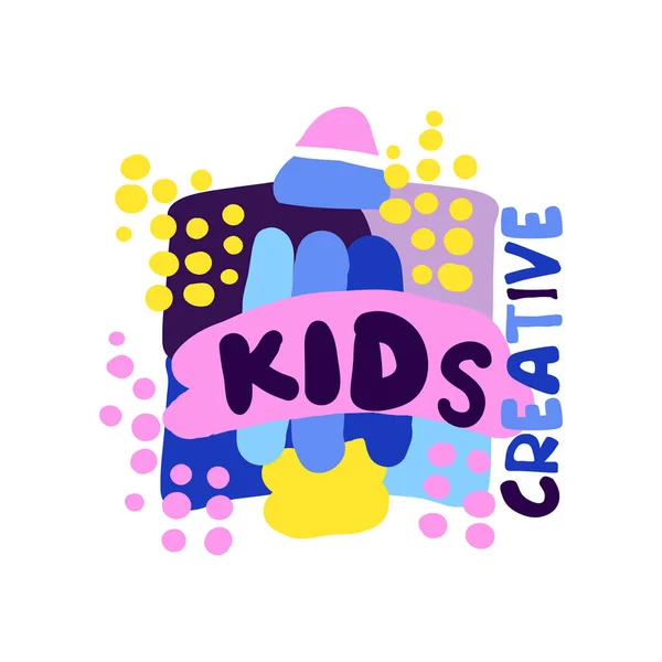 Logo creativo para niños — Vector de stock