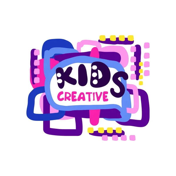 Diseño del logo creativo para niños — Vector de stock