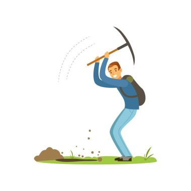 Hazine arayan kazma gömülü hazine için arama ile