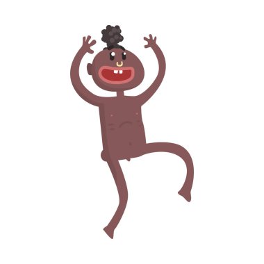 Adam Aborjin törensel dans dans komik çıplak siyah derili