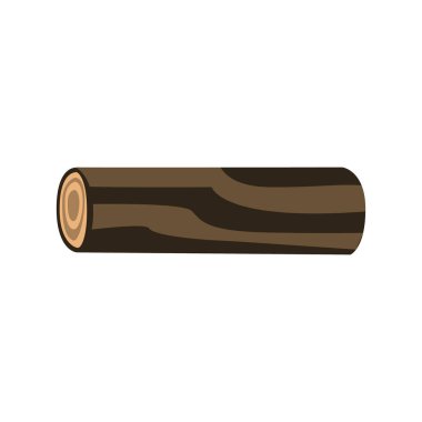 Günlük ağacının beyaz arka plan üzerinde izole