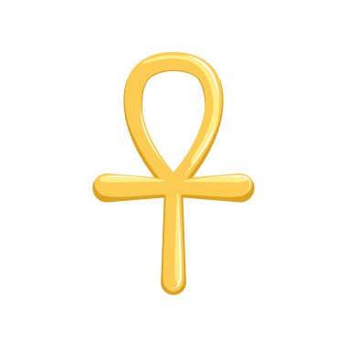 Ankh, Mısır çapraz, dini Antik Mısır vektör çizim iz
