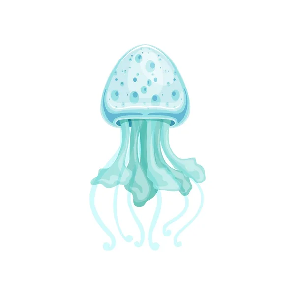 Светло-синий вектор медузы — стоковый вектор
