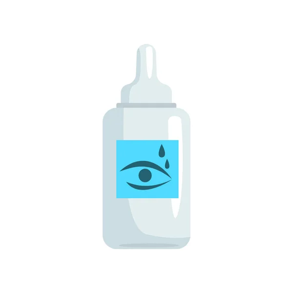 Μάτι πτώση μπουκάλι διάνυσμα καρτούν εικονογράφηση — Διανυσματικό Αρχείο