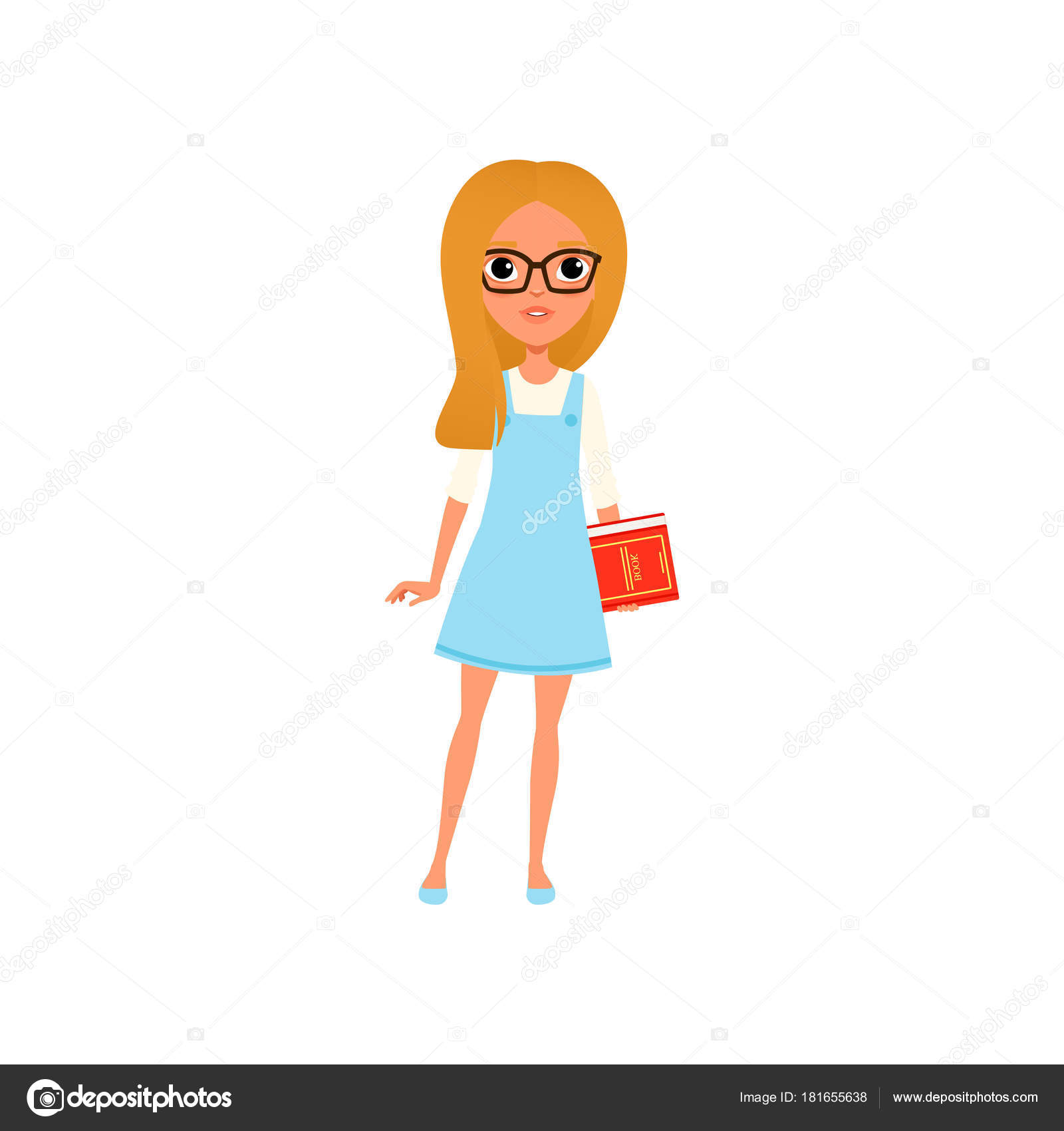 Cartoon Character With Blonde Hair And Glasses Cartoon Smart