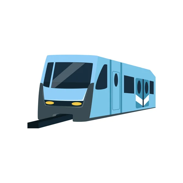 Ondergrondse trein locomotief, metro vervoer vector illustratie — Stockvector