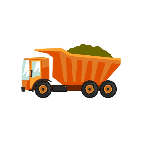 Tarım kamyon, nakliye için-tahıl vektör çizim beyaz bir arka plan üzerinde — Stok Vektör
