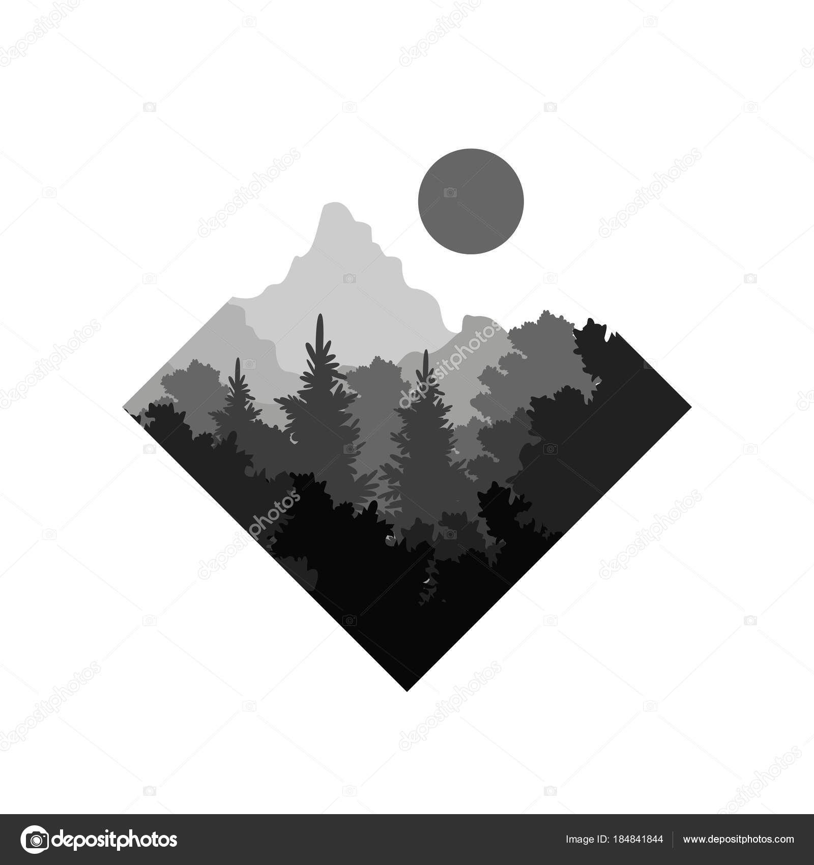 Free Free 82 Silhouette Mountain Scene Nature Svg SVG PNG EPS DXF File