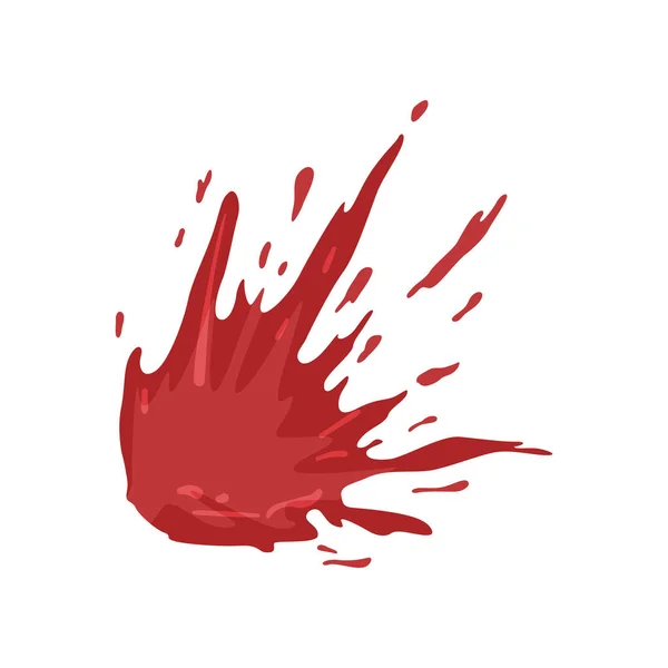 Spruzzato macchie di sangue vettore Illustrazione su uno sfondo bianco — Vettoriale Stock