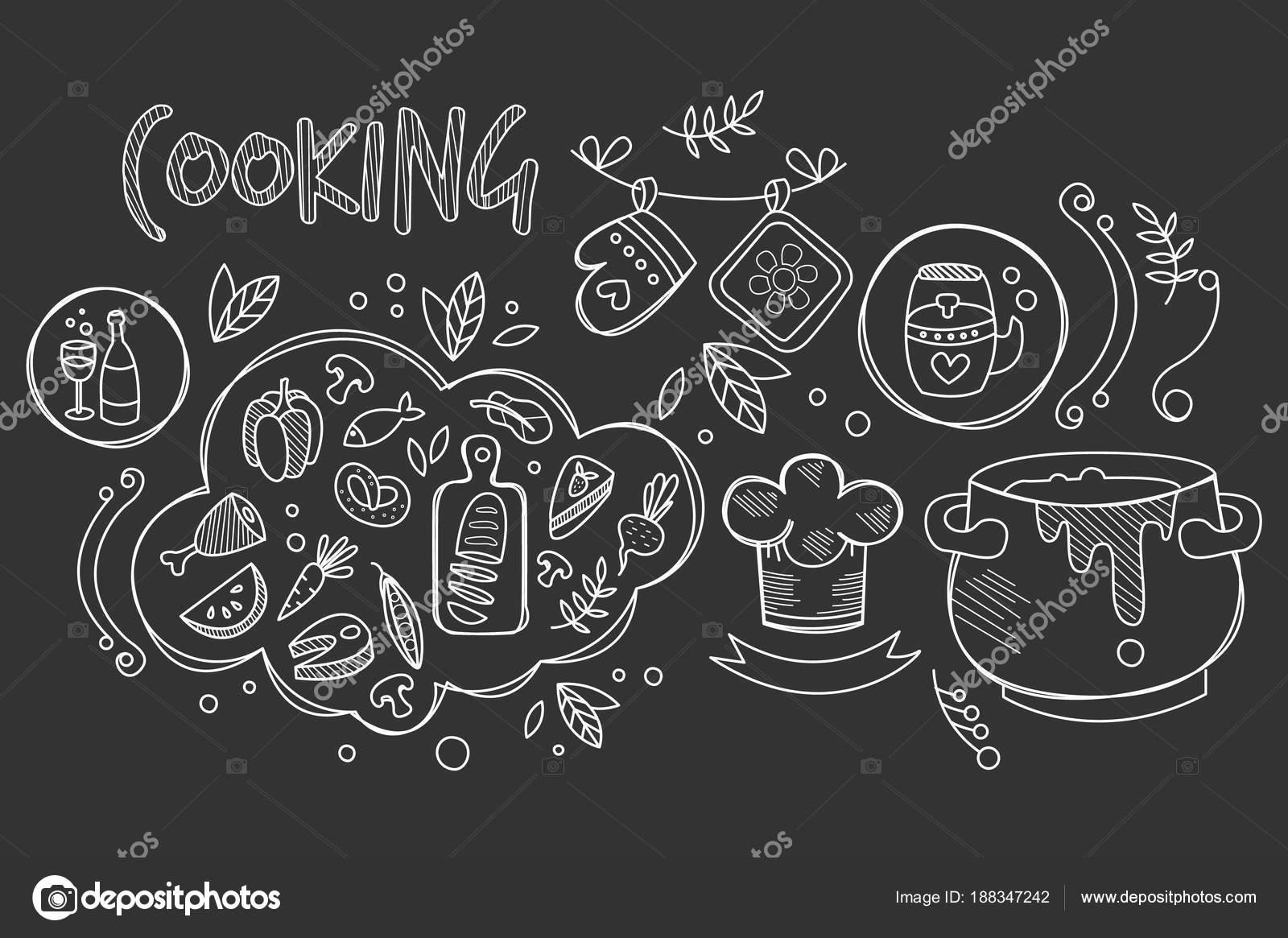 Diseño de libro de recetas | Mano dibujado vector diseño de la ... Diseño de libro de recetas | Mano dibujado vector diseño de la ...
