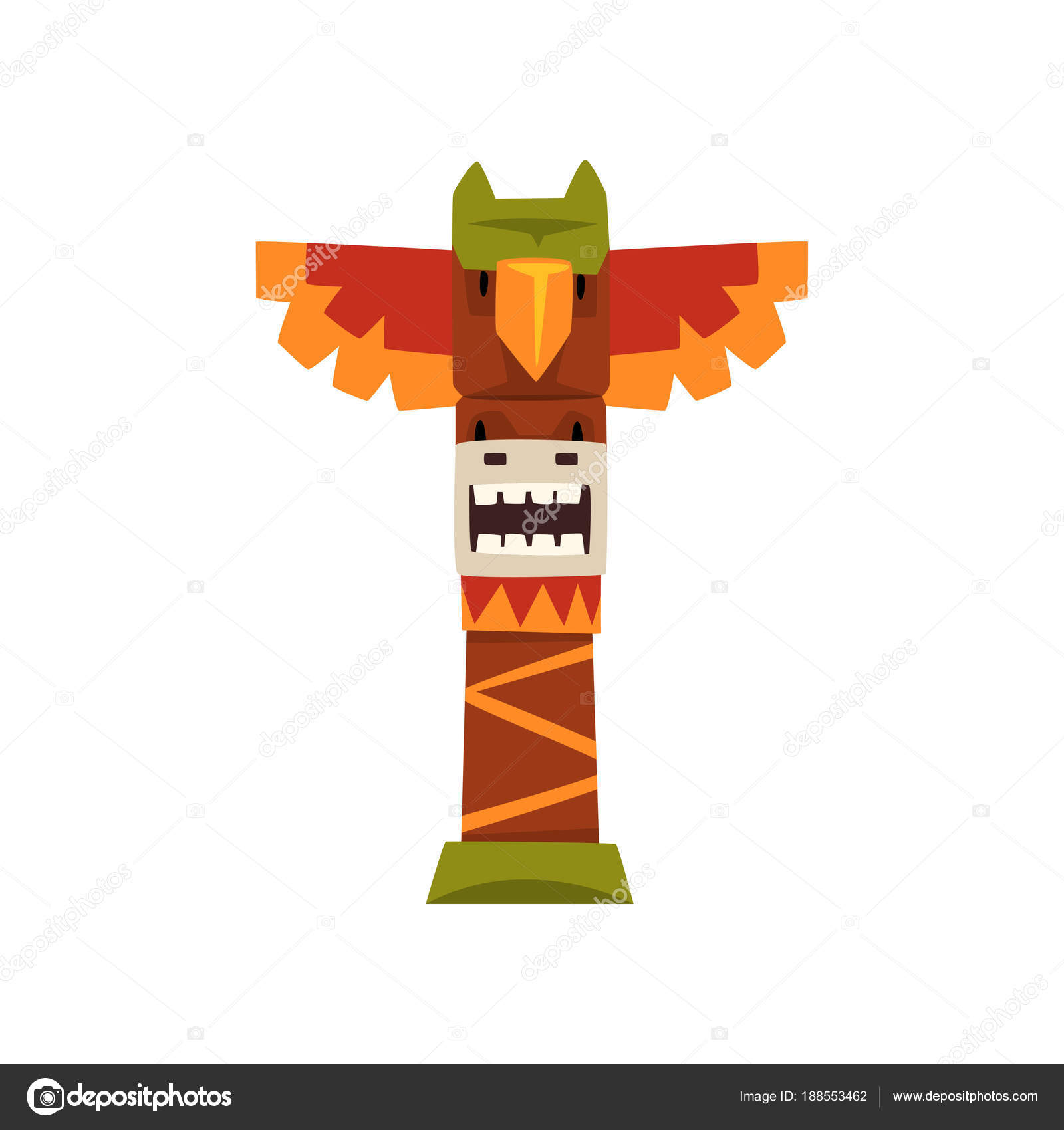 Immagini vettoriali stock di Haida tattoo | DepositPhotos, image size:1600x1700