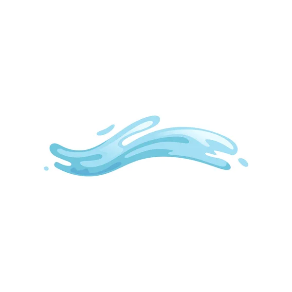 Gelombang air biru, simbol air abstrak Vektor Ilustrasi pada latar belakang putih - Stok Vektor