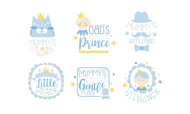 Küçük bir çocuk için sevimli harfler ve görüntüler. Vektör illüstrasyonu.